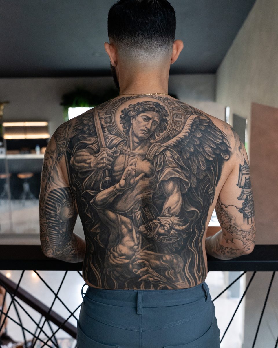 Full back piece - San Miguel Arcángel